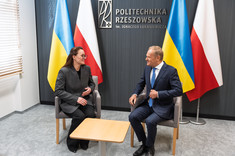Premier Ukrainy Julia Swyrydenko i premier Polski Donald Tusk,