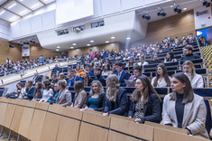 Uroczystość nadania tytułu doktora honoris causa prof. K. Matyjaszewskiemu,